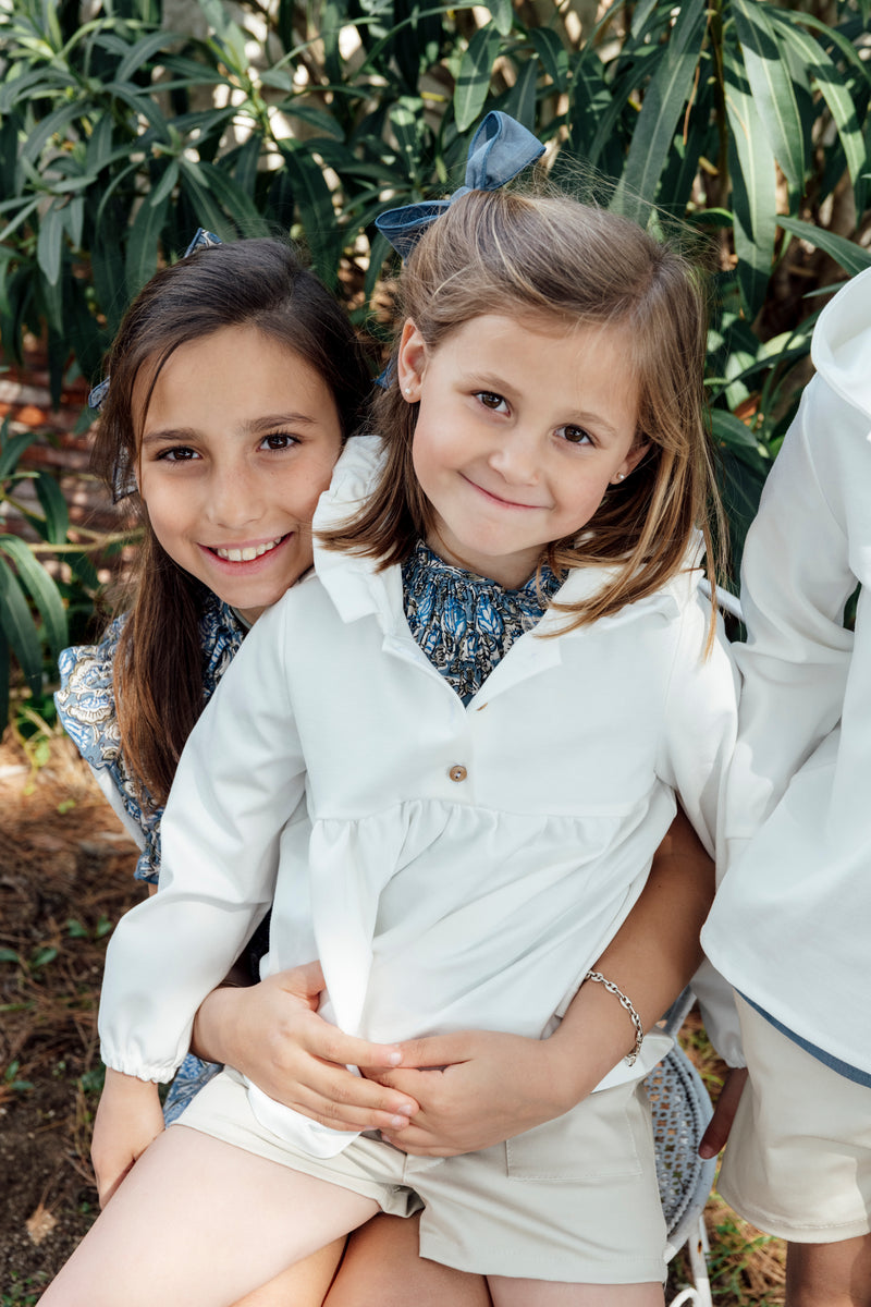 Sudadera Niña Blanca