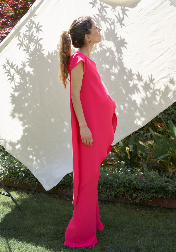 Camila Crepe Strawberry Look