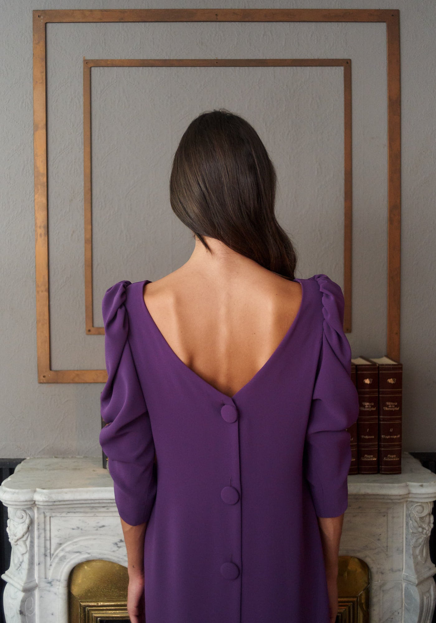 Vestido Paula Berenjena
