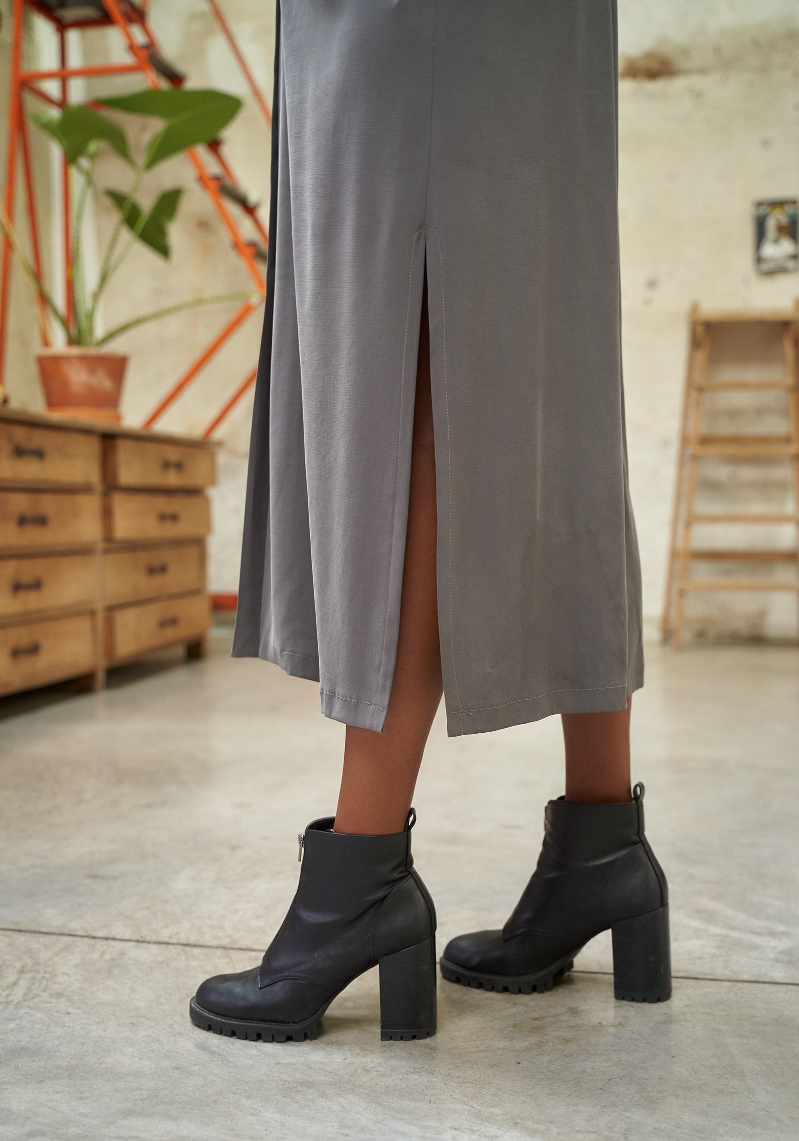 Petrol Shirt Dress