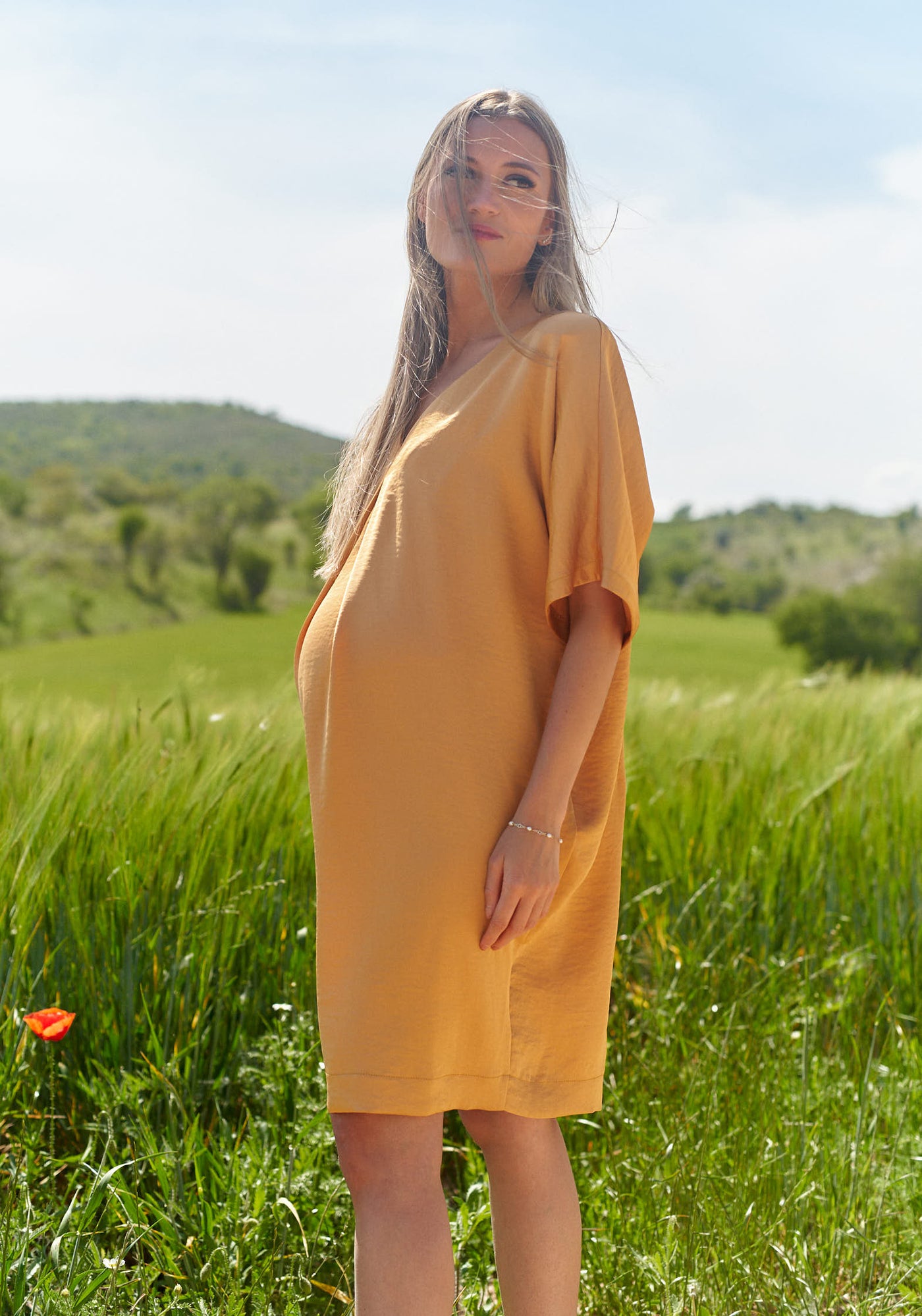 Vestido Cerceda Mostaza
