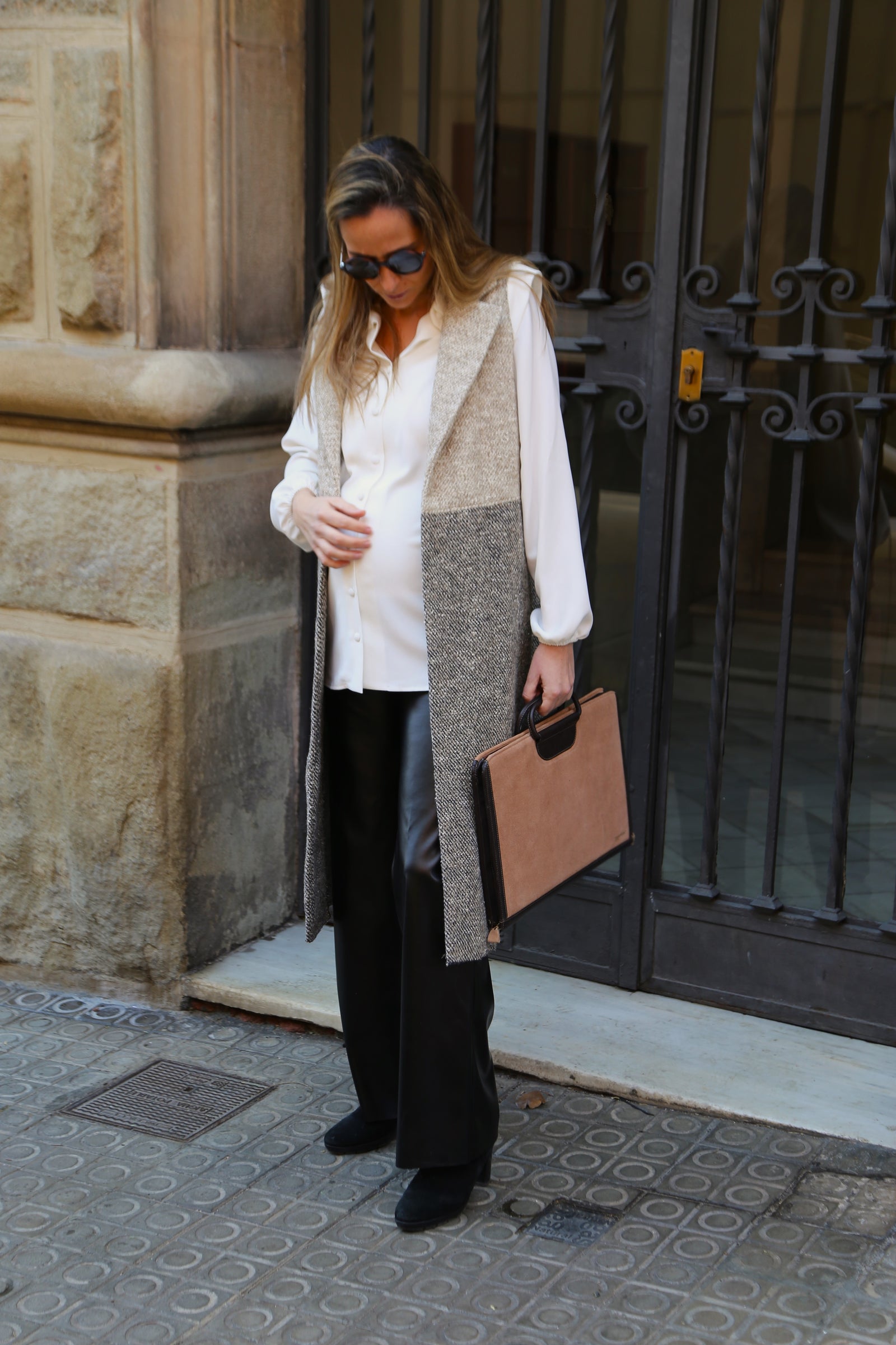 Marta Bicolor Cloth Vest