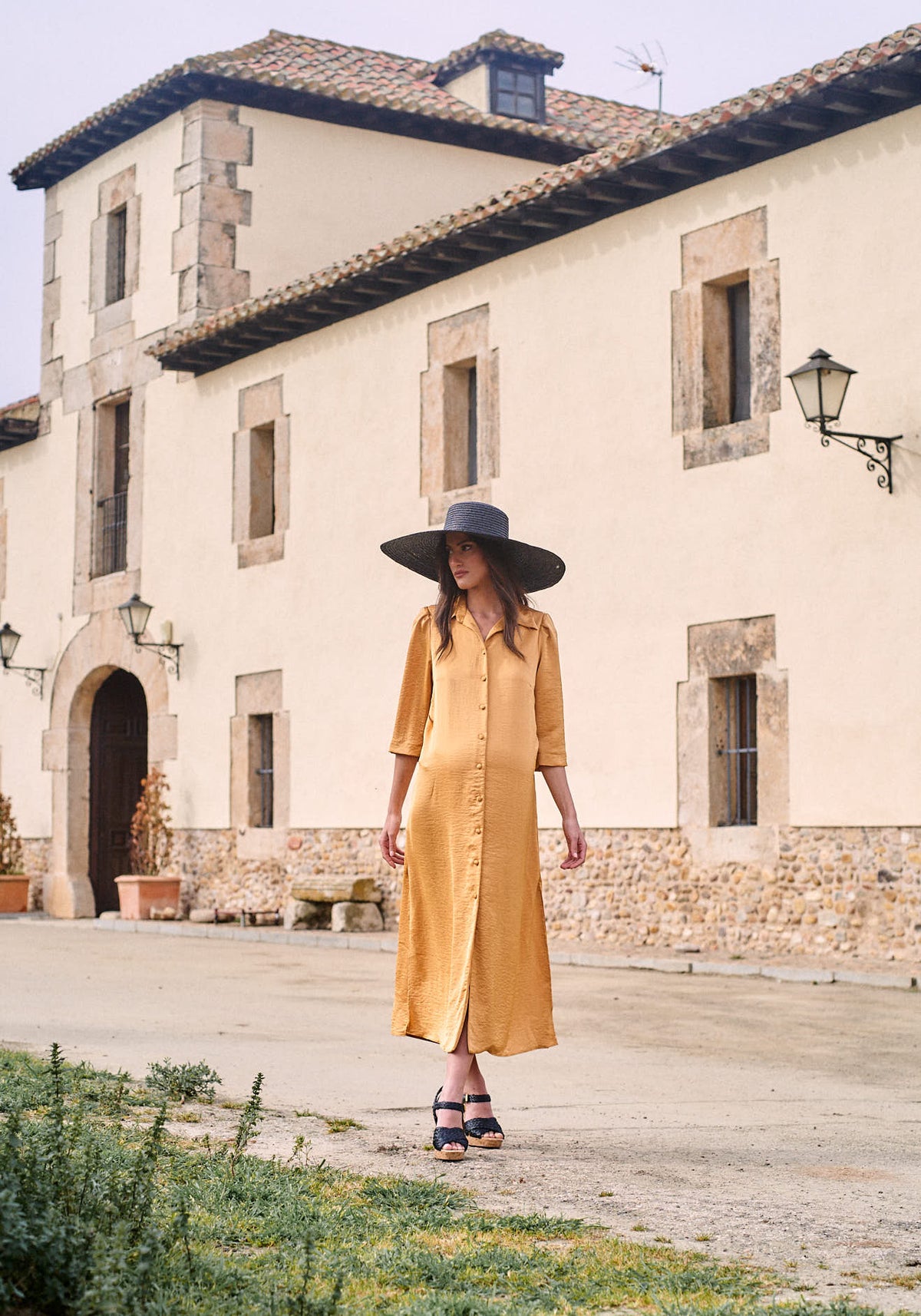 Vestido Laredo Mostaza