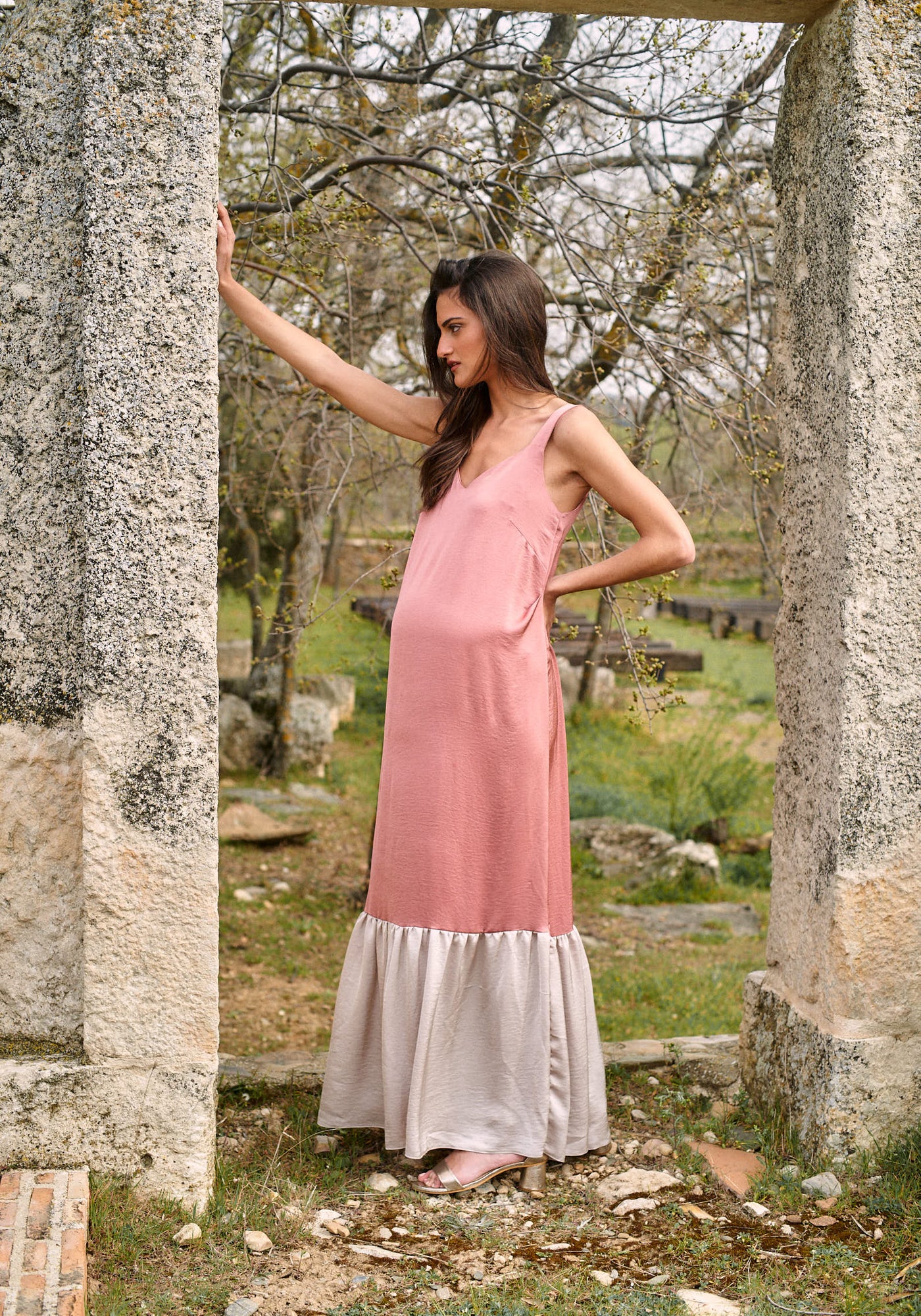 Vestido Begur Rosa & Piedra