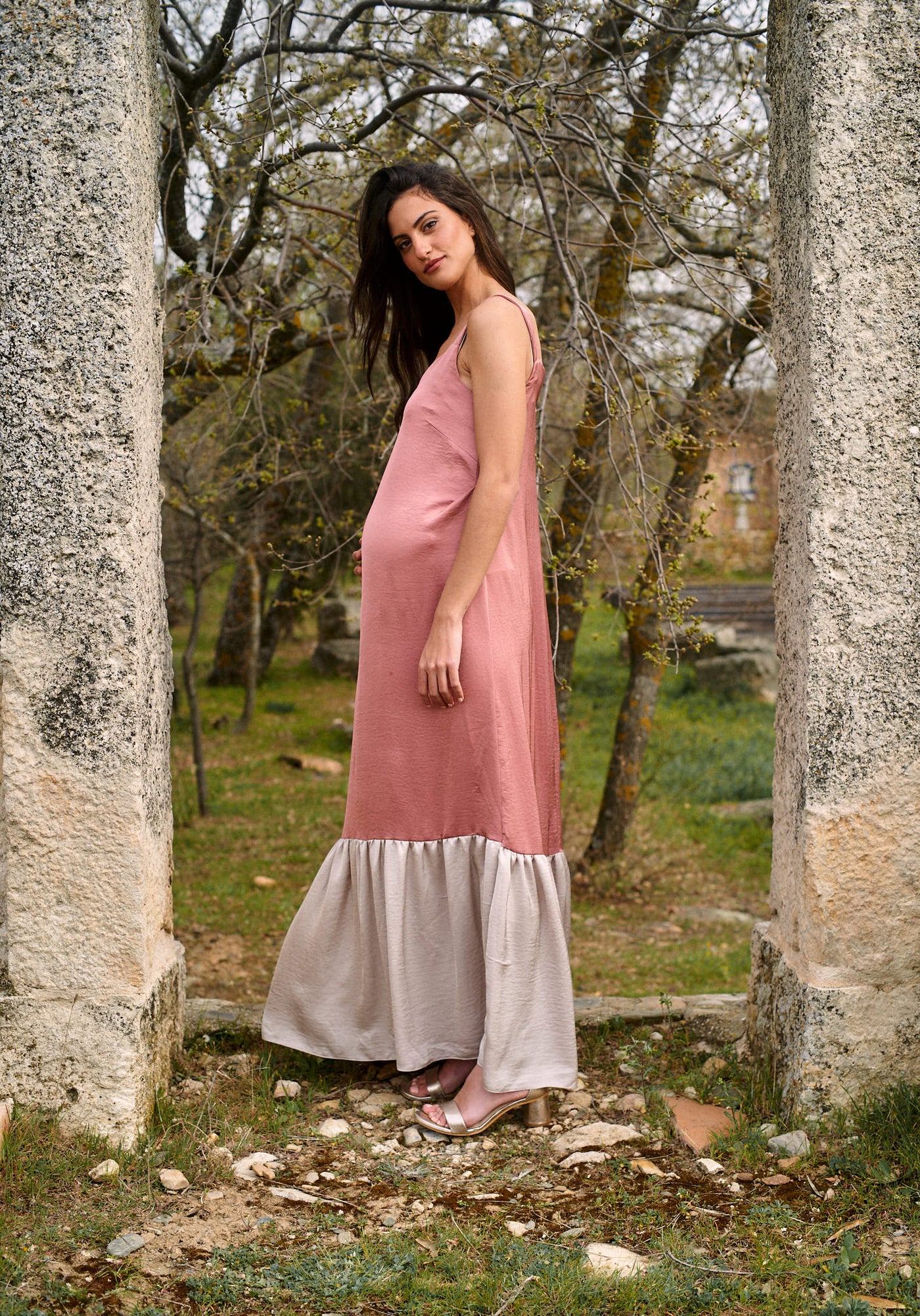 Vestido Begur Rosa & Piedra