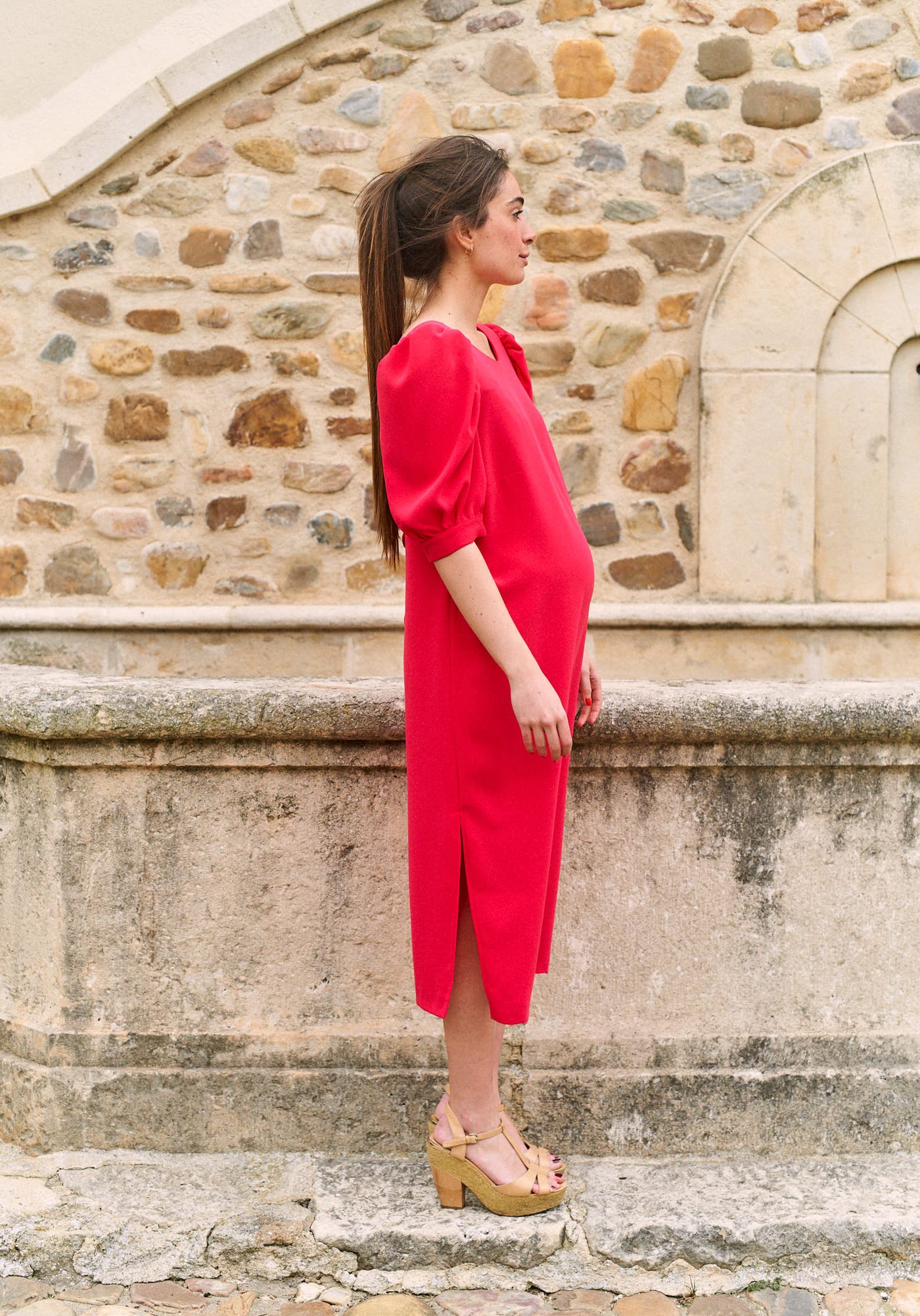 Vestido Portals Frambuesa